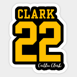 Clark 22 Caitlin Clark Sticker